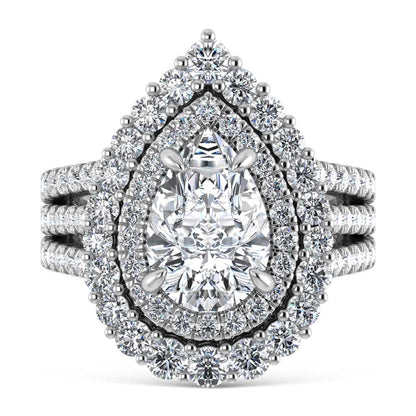 14K White Gold Lab Grown Diamond 5 Ct.Tw. Labgrown Engagement Ring