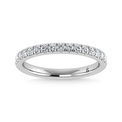 14K White Gold Lab Grown Diamond 1/3 Ct.Tw. Band