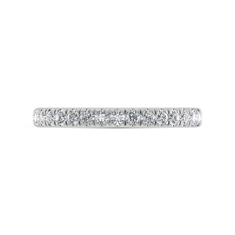 14K White Gold Lab Grown Diamond 1/3 Ct.Tw. Band