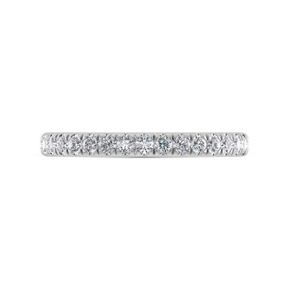 14K White Gold Lab Grown Diamond 1/3 Ct.Tw. Band