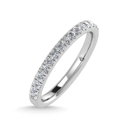 14K White Gold Lab Grown Diamond 1/3 Ct.Tw. Band