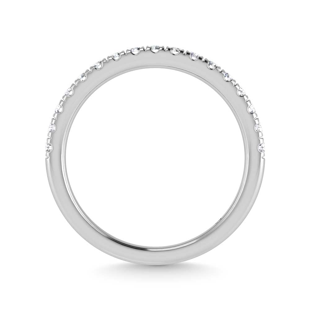 14K White Gold Lab Grown Diamond 1/3 Ct.Tw. Band