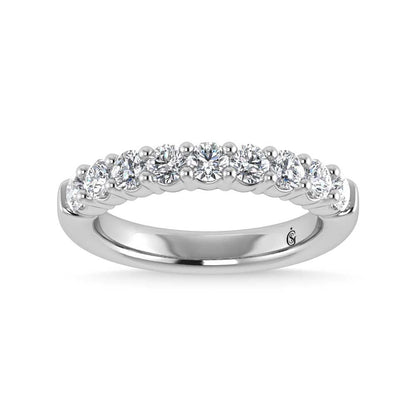 14K White Gold Lab Grown Diamond 1/3 Ct.Tw. Band
