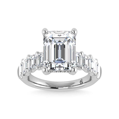 14K White Gold Lab Grown Diamond 5 3/4 Ct.Tw. Engagement Ring