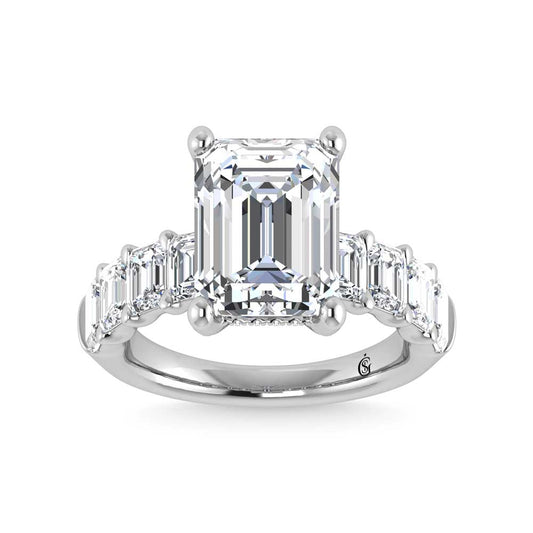 14K White Gold Lab Grown Diamond 5 3/4 Ct.Tw. Engagement Ring