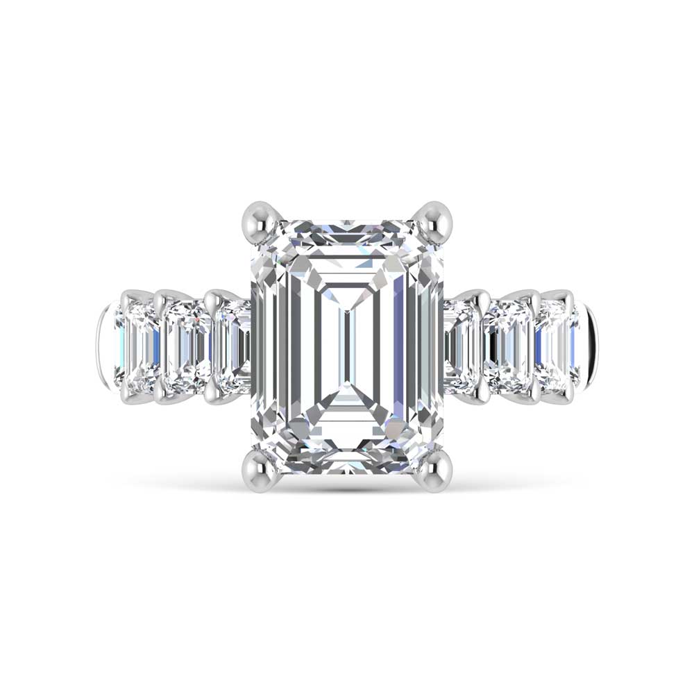 14K White Gold Lab Grown Diamond 5 3/4 Ct.Tw. Engagement Ring