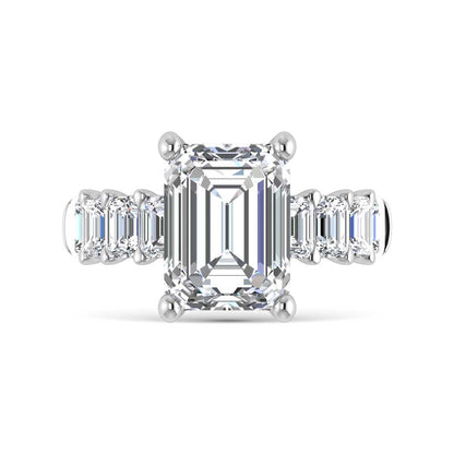 14K White Gold Lab Grown Diamond 5 3/4 Ct.Tw. Engagement Ring