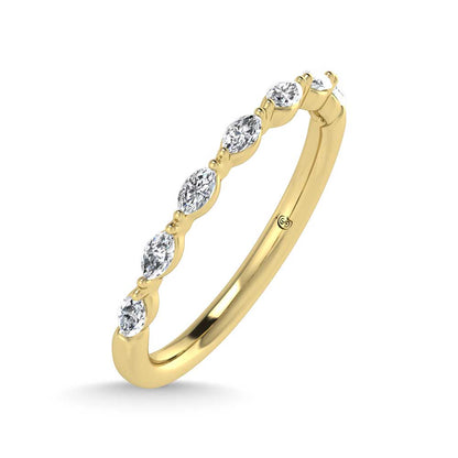 14K Yellow Gold Lab Grown Diamond 1/4 Ct.Tw. Stackable Band