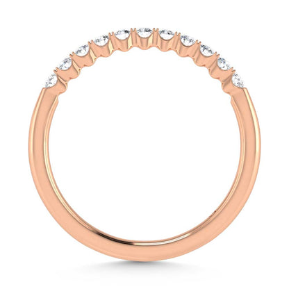 14K Rose Gold Lab Grown Diamond 1/4 Ct.Tw. Band