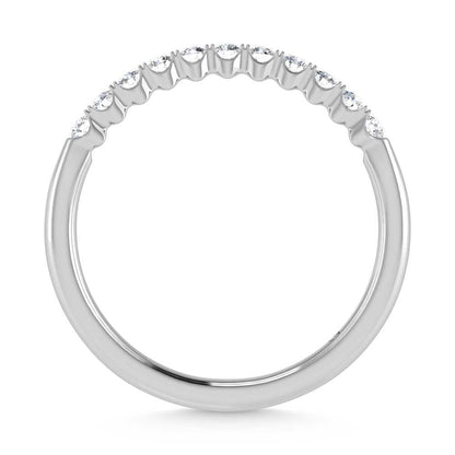 14K White Gold Lab Grown Diamond 1/4 Ct.Tw. Band