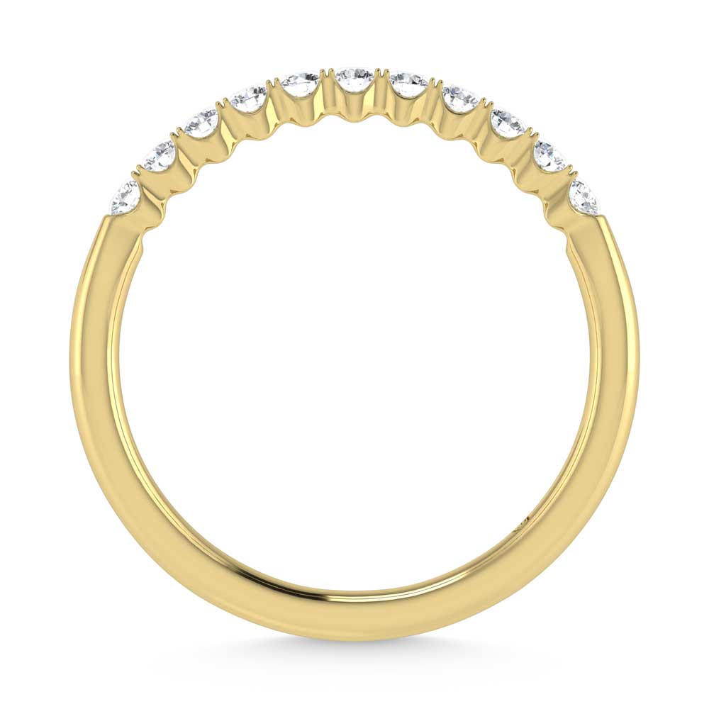 14K Yellow Gold Lab Grown Diamond 1/4 Ct.Tw. Band