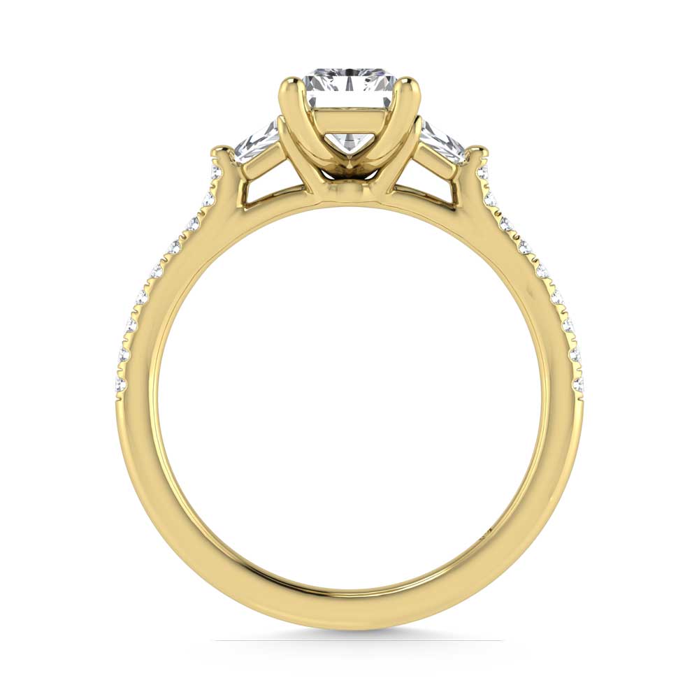 14K Yellow Gold Lab Grown Diamond 1 3/8 Ct.Tw. Engagement Ring