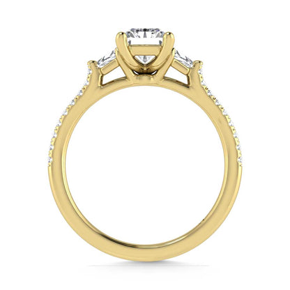 14K Yellow Gold Lab Grown Diamond 1 3/8 Ct.Tw. Engagement Ring