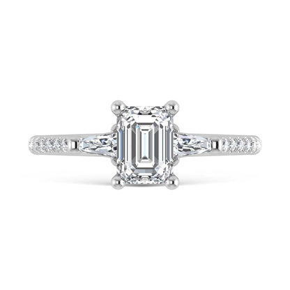 14K White Gold Lab Grown Diamond 1 1/4 Ct.Tw. Engagement Ring