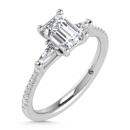 14K White Gold Lab Grown Diamond 1 1/4 Ct.Tw. Engagement Ring