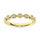 14K Yellow Gold Lab Grown Diamond 1/8 Ct.Tw. Stackable Band