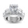 14K White Gold Lab Grown Diamond 8 1/6 Ct.Tw. Engagement Ring