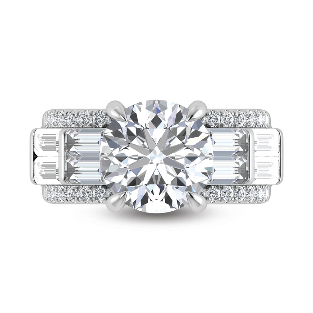 14K White Gold Lab Grown Diamond 8 1/6 Ct.Tw. Engagement Ring
