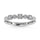 14K White Gold Lab Grown Diamond 1/6 Ct.Tw. Stack Band