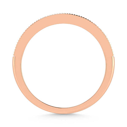 14K Rose Gold Lab Grown Diamond 1/6 Ct.Tw. Stack Band