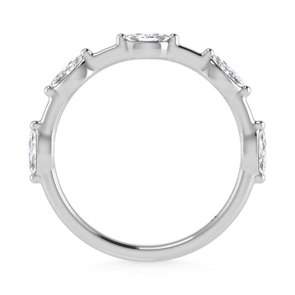 14K White Gold Lab Grown Diamond 1/3 Ct.Tw. Marquise Shape Stackable Band