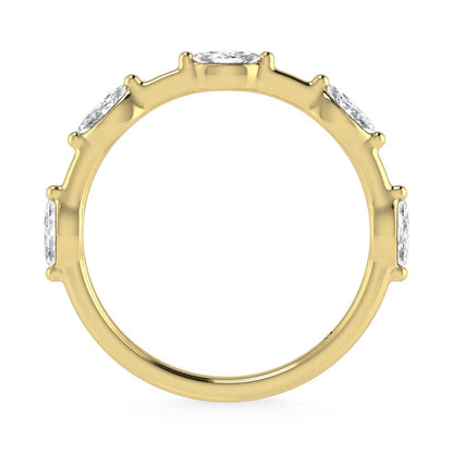 14K Yellow Gold Lab Grown Diamond 1/3 Ct.Tw. Marquise Shape Stackable Band