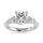 14K White Gold Labgrown Diamond 2 5/8 Ct.Tw. Engagement Ring (Center Round 2ct)