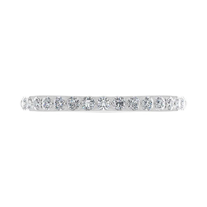 14K White Gold Lab Grown Diamond 1/4 Ct.Tw. Stackable Band