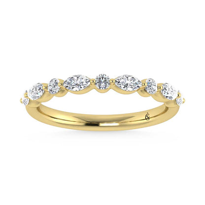 14K Yellow Gold Lab Grown Diamond 1/3 Ct.Tw. Band