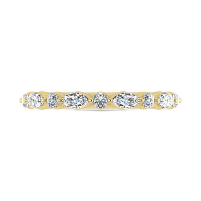 14K Yellow Gold Lab Grown Diamond 1/3 Ct.Tw. Band