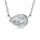 14K White Gold Lab Grown Diamond 1/2 Ct.Tw. Pear Shape Solitaire Necklace - 16 inches