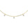 14K Yellow Gold Lab Grown Diamond 1/8 Ct.Tw. 7 Stone Necklace