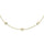 14K Yellow Gold Lab Grown Fancy Diamond 3/4 Ct.Tw. 7 Stone Necklace