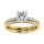 10K Yellow Gold Lab Grown Diamond 1 1/4 Ct.Tw. Classic Bridal Ring