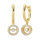 10K Yellow Gold Lab Grown Diamond 1/3 Ct.Tw. Round Shape Halo Earrings