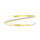Lab Grown Diamond 1 Ct.Tw. Half Way Flexible Bangle in 14K Yellow Gold (Size 6.50")