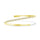 Lab Grown Diamond 3 Ct.Tw. Half Way Flexible Bangle in 14K Yellow Gold (Size 6.75")