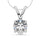 14K White Gold Labgrown Diamond 2 Ct.Tw. Solitaire Pendant