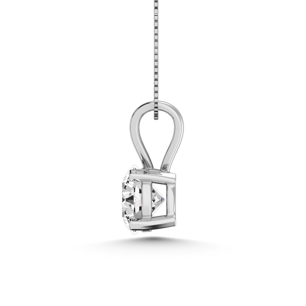 14K White Gold Labgrown Diamond 2 Ct.Tw. Solitaire Pendant
