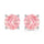 IGI Certified 14K White Gold Lab Grown Pink Diamond 2 Ct.Tw. Stud Earrings