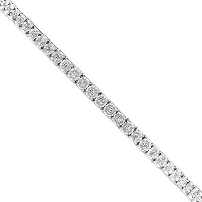 Sterling Silver Labgrown Diamond 1/2 Ct.Tw. Flexi Bangle