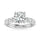 14K White Gold Lab Grown Diamond 4 5/8 Ct.Tw. Round Shape Halfway Engagement Ring (Center 3CT)