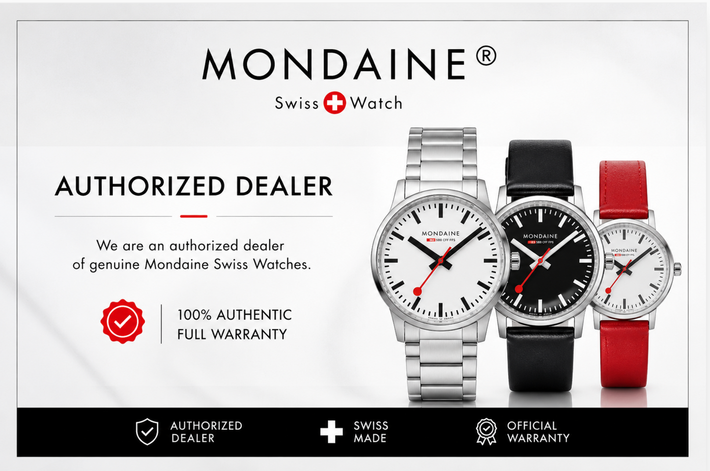 MONDAINE Pocket Watch 43mm Swiss Made Quartz Stainless Steel A660.30316.20SBB