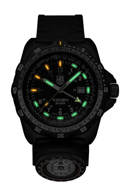 Luminox XL.8837.2 GMT Watch  Swiss Made, 200m Water Resistant, Compass Strap