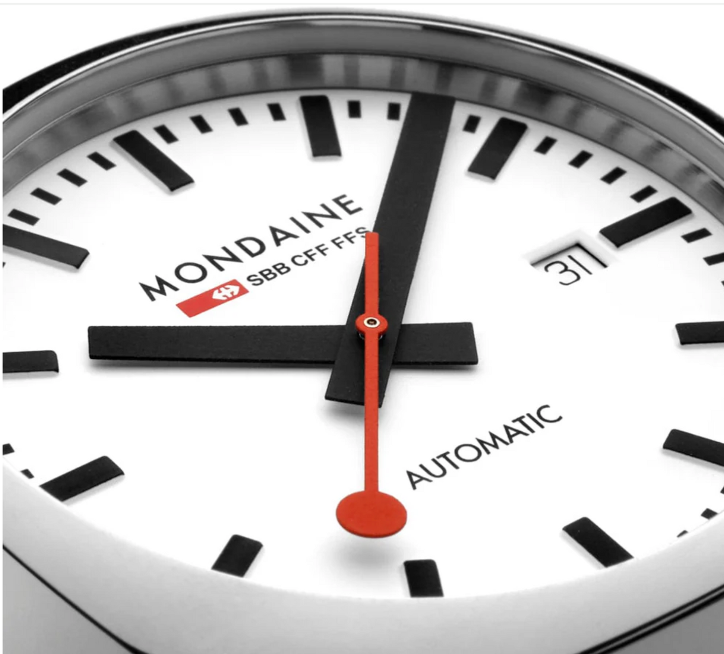 Mondaine MSL.3961B.SM Mens Swiss Watch Cushion Automatic 39mm Sapphire Crystal