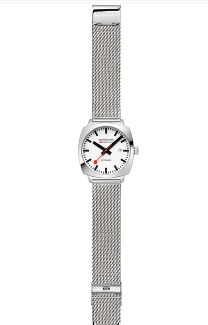 Mondaine MSL.3961B.SM Mens Swiss Watch Cushion Automatic 39mm Sapphire Crystal