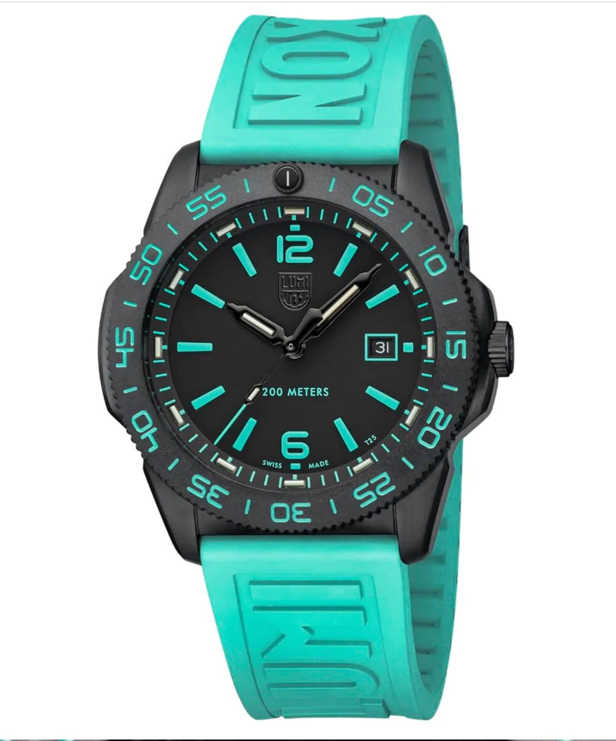 Luminox Pacific Diver 44mm Teal Limited Edition Swiss Dive Watch XS.3124.N.SET
