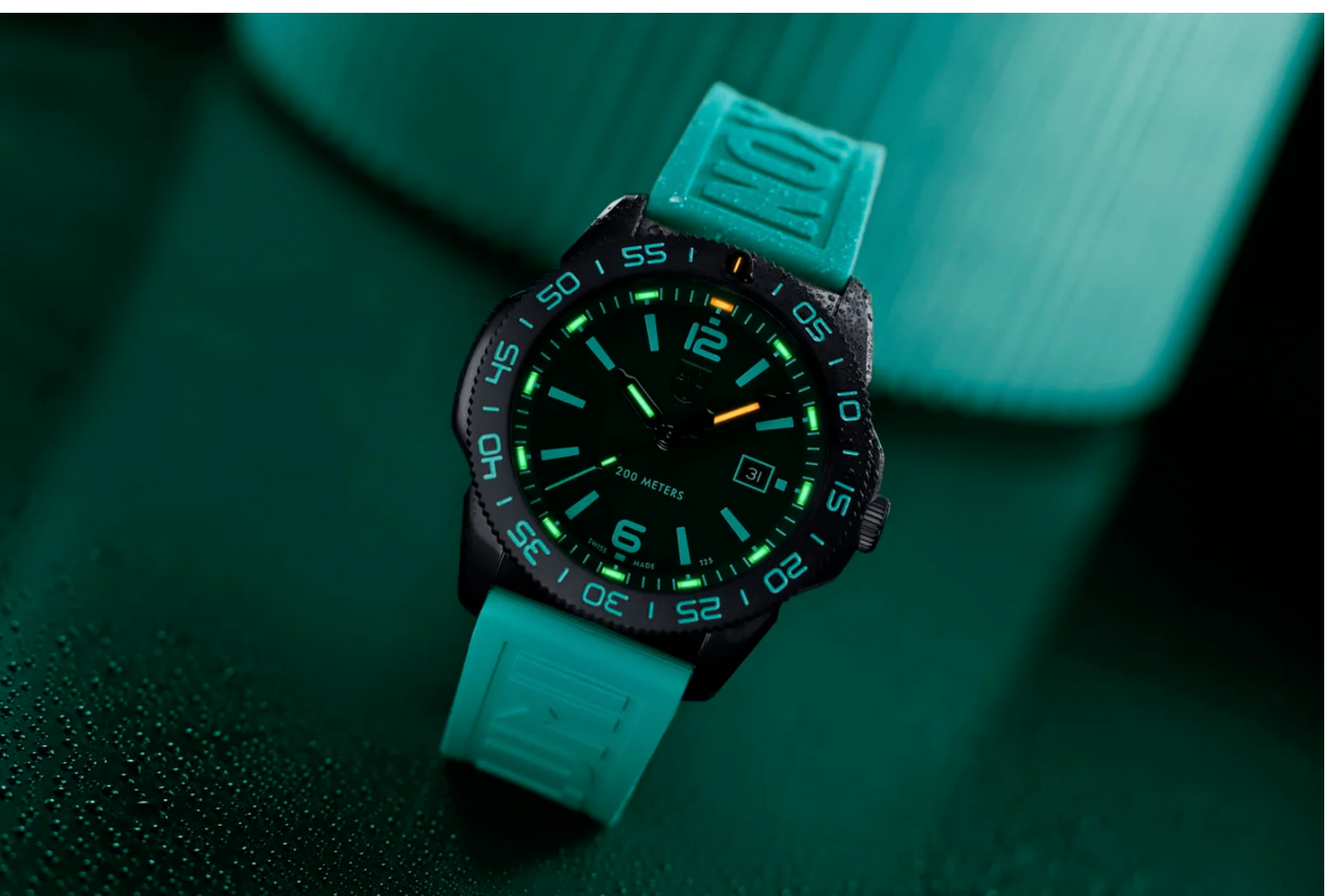 Luminox Pacific Diver 44mm Teal Limited Edition Swiss Dive Watch XS.3124.N.SET