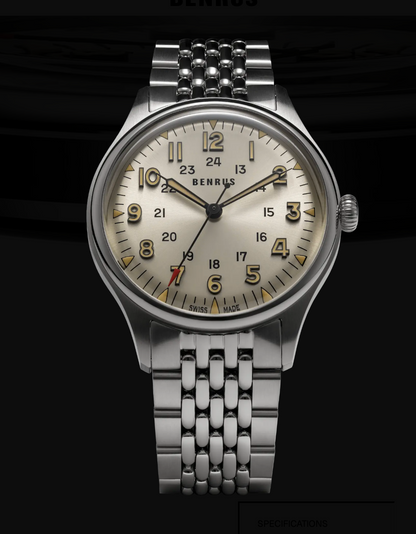 BENRUS 3061 BOR Automatic Swiss Made Men's Watch ETA 2892 Sapphire Crystal