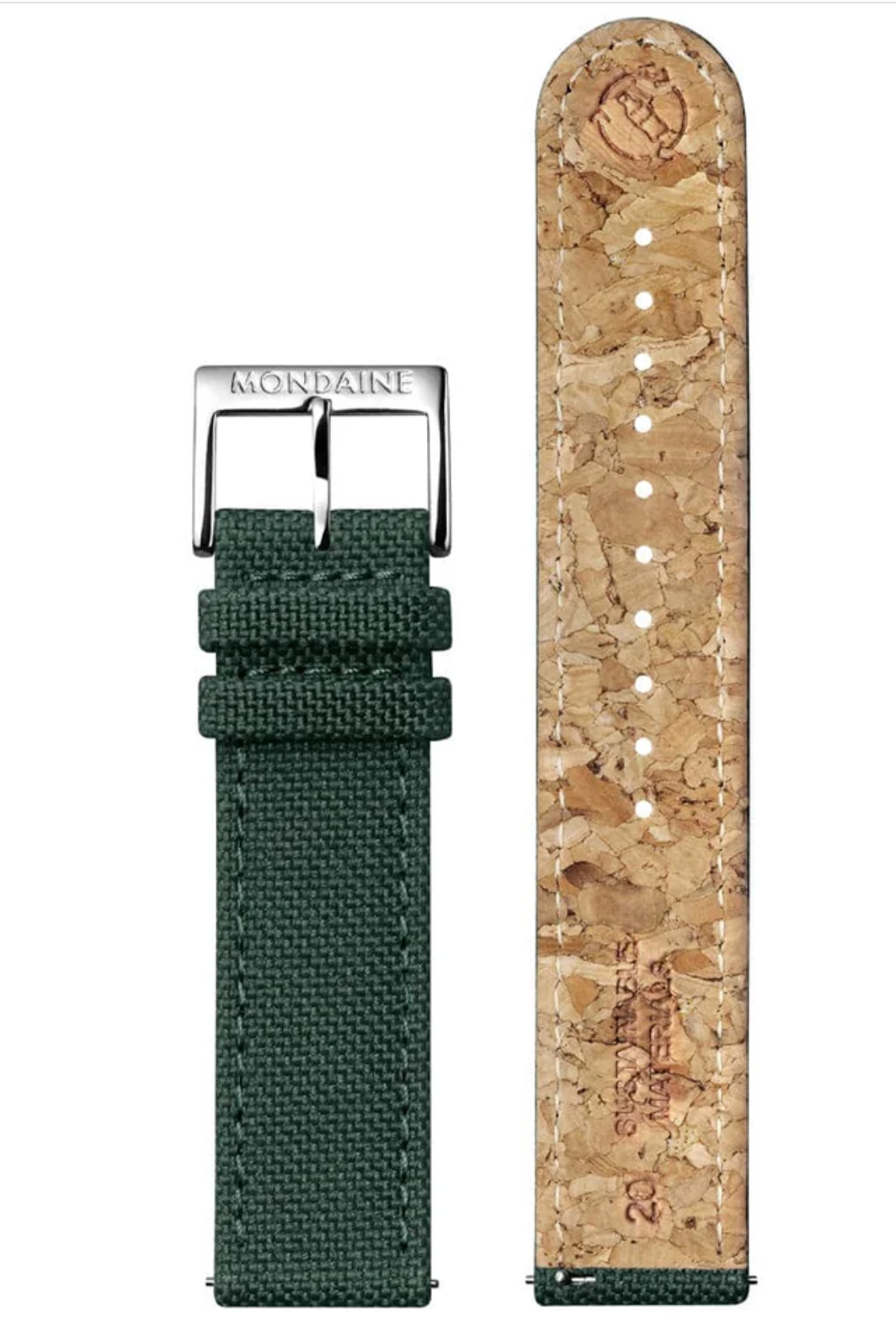Mondaine MSL.41460.LF.SET Mens Cushion Park Green 41 mm Chronograph Swiss Watch